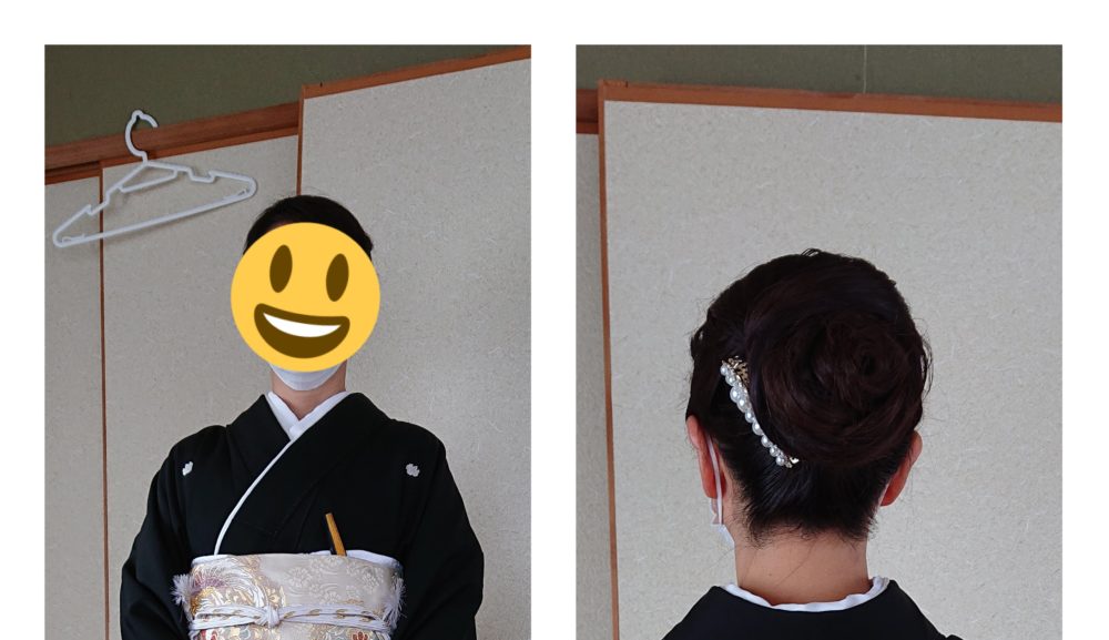 結婚式の代わりに、京都で和装撮影とのことで・・・（生駒市へ出張着付け）